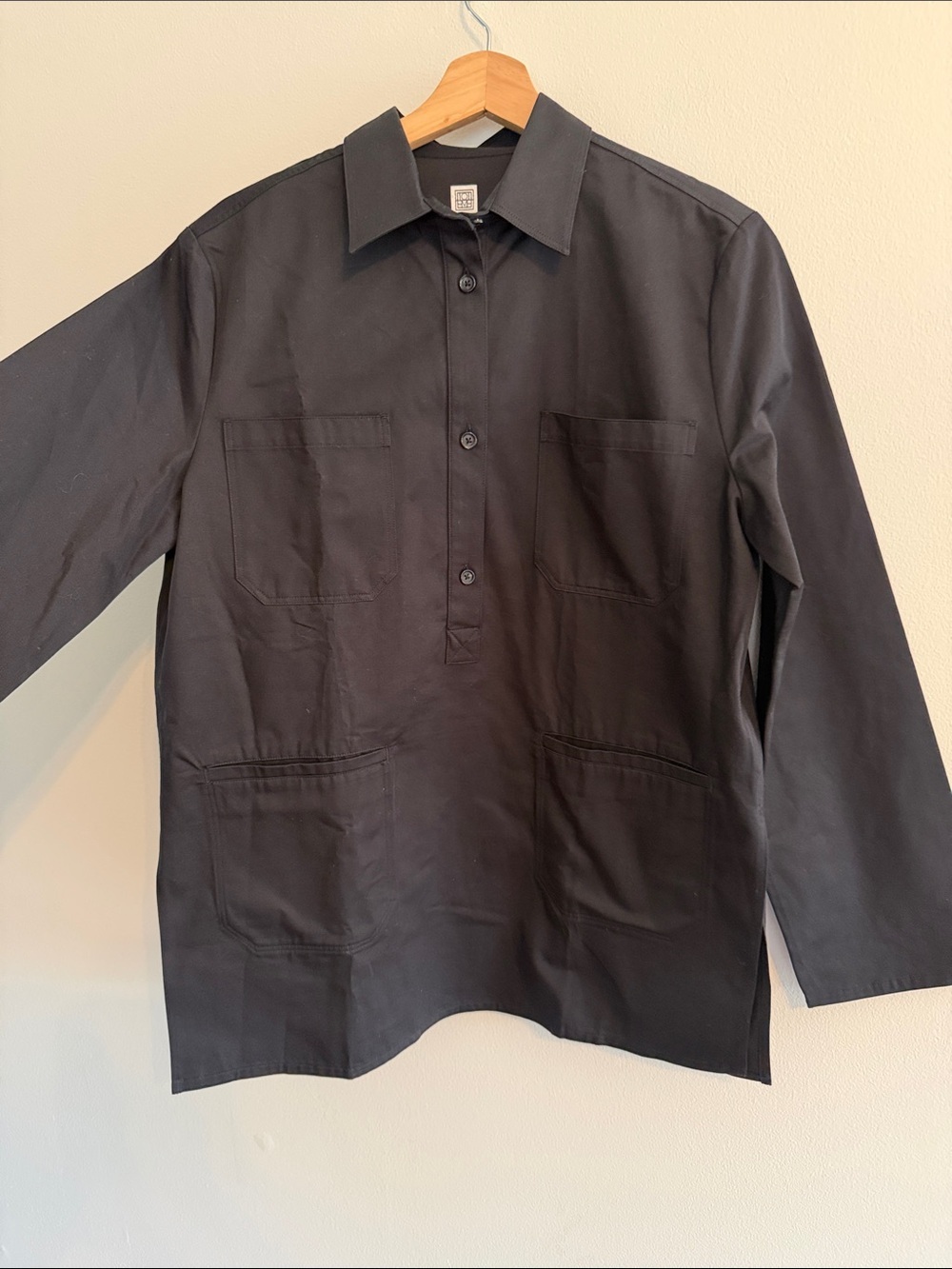 TOTEME - Cotton Twill Shirt W/pockets - Picture 5 of 11